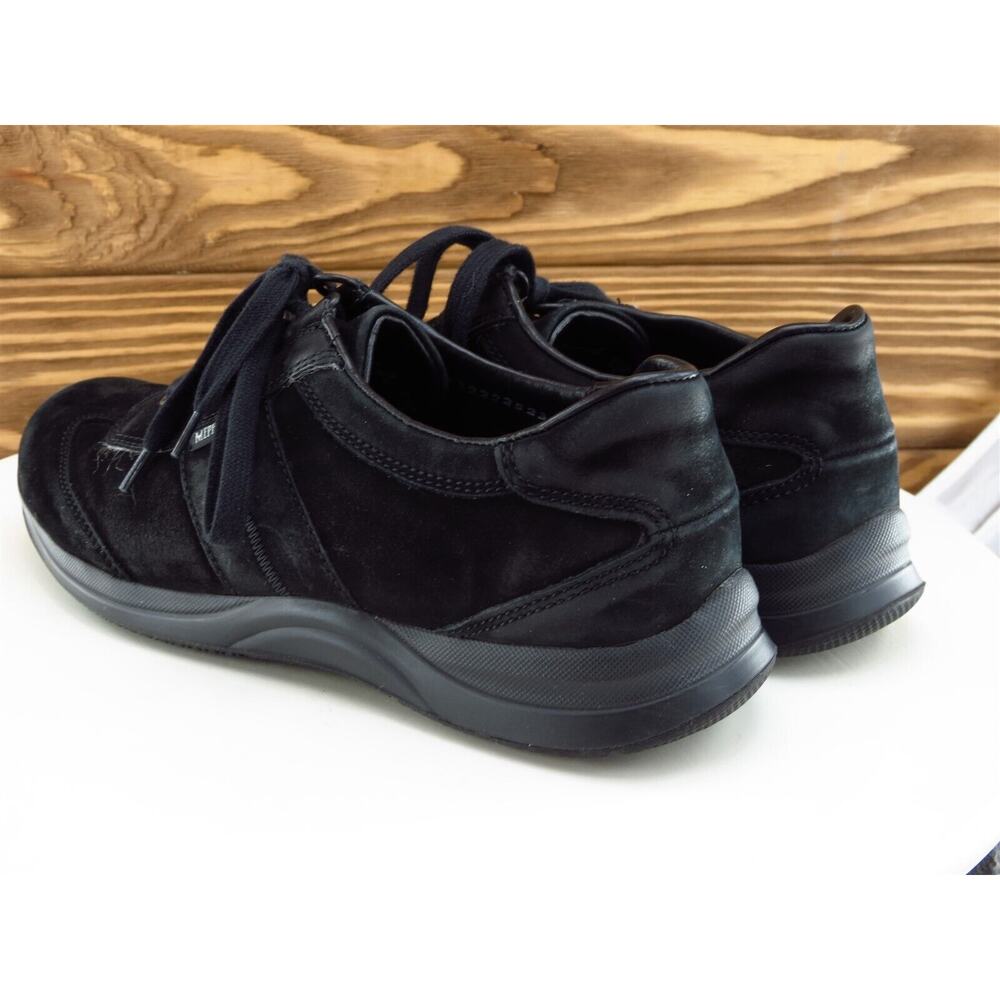 Mephisto Size 6.5 Sneaker Black Leather Medium Lace Up Women - Picture 9 of 11